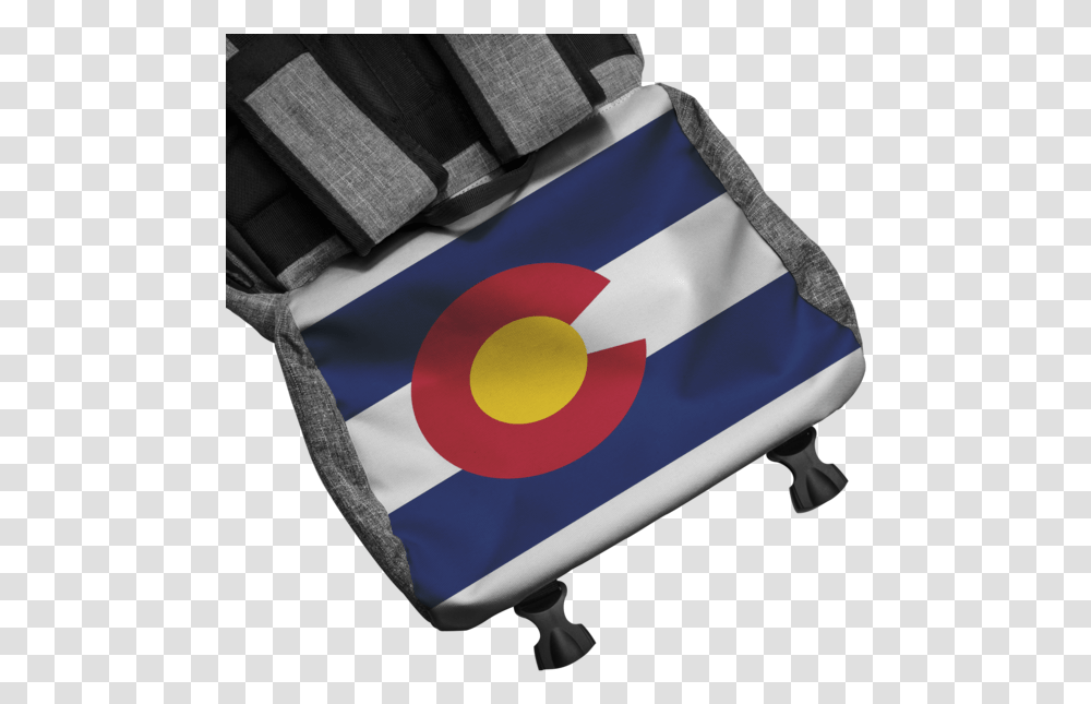 Colorado Flag Adventure Backpack Shield, Symbol, Bag, Handbag, Accessories Transparent Png