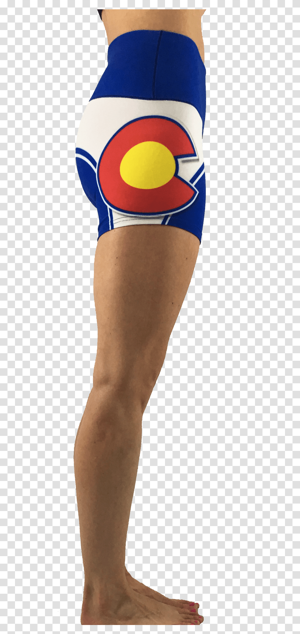 Colorado Flag Yoga Shorts Clipart Download Spandex, Apparel, Person, Human Transparent Png