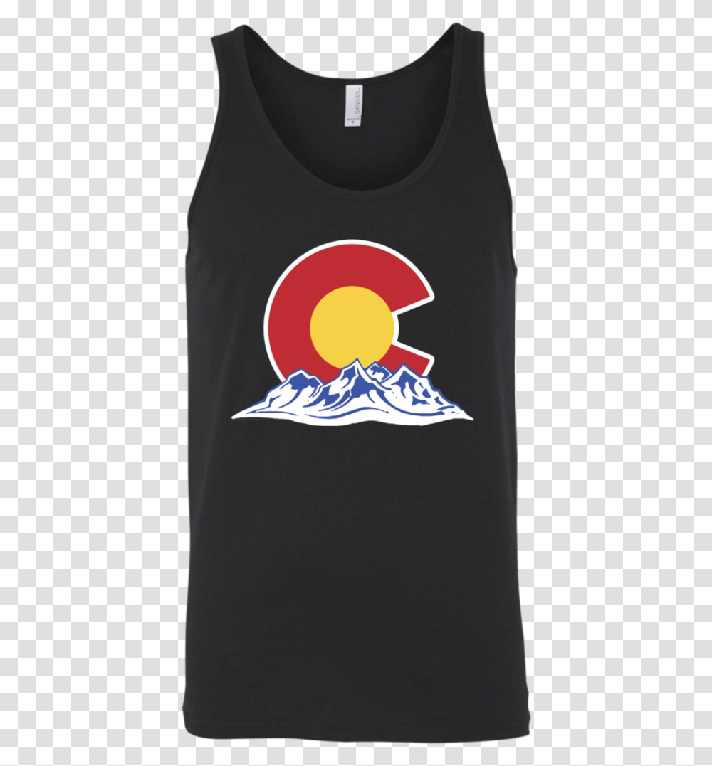 Colorado Mountain Silhouette Men's Tank T Shirts Heart T Shirt, Sleeve, Long Sleeve, Logo Transparent Png