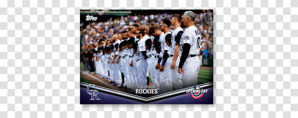 Colorado Rockies 2018 Topps Opening Day Baseball Opening College Baseball, Person, People, Outdoors, Crowd Transparent Png