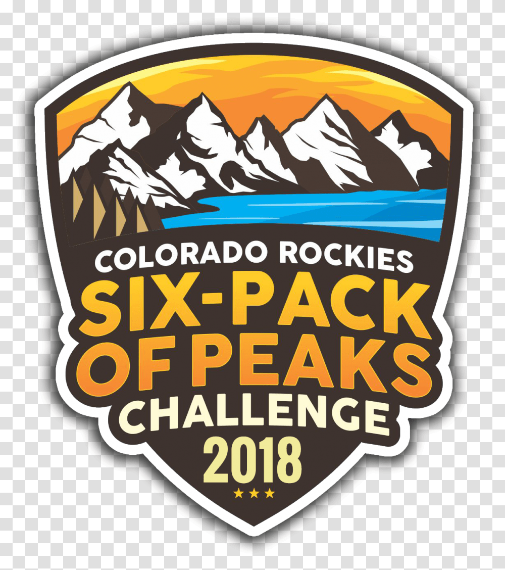 Colorado Rockies Six Pack Of Peaks Challenge Poster, Label, Sweets, Food Transparent Png