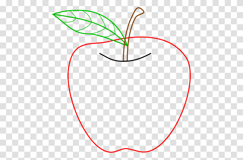 Colored Apple Outline Clip Arts Download, Plant, Produce, Food, Fruit Transparent Png