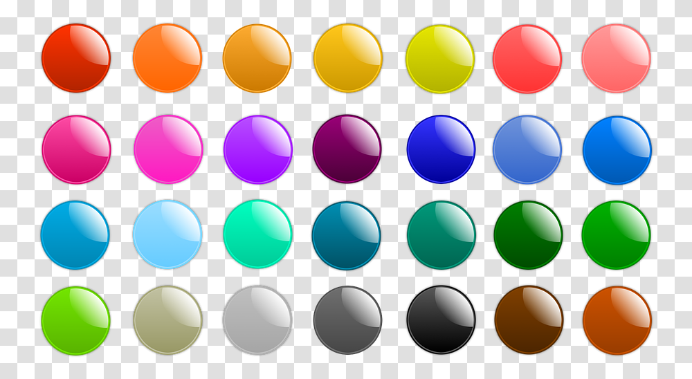 Colored Button Icon, Paint Container, Sphere, Palette, Candle Transparent Png