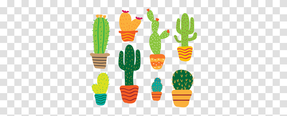 Colored Cactus Clipart Free Clipart, Poster, Advertisement, Tree Transparent Png