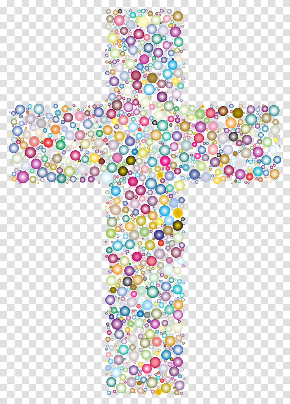 Colored Cross Clipart Image Library Colourful Cross Clipart, Crucifix Transparent Png