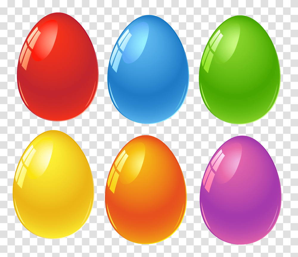 Colored Easter Eggs, Food Transparent Png