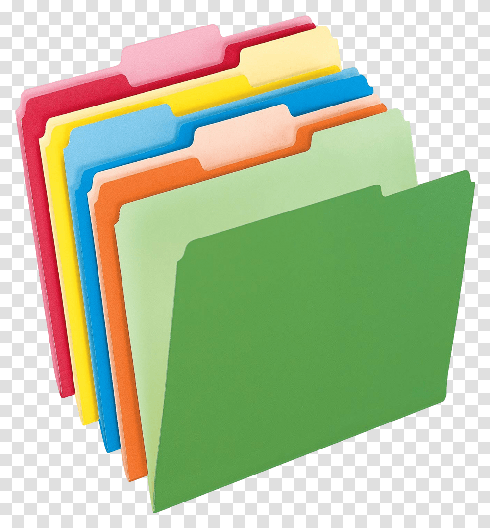 Colored File Folders, File Binder Transparent Png