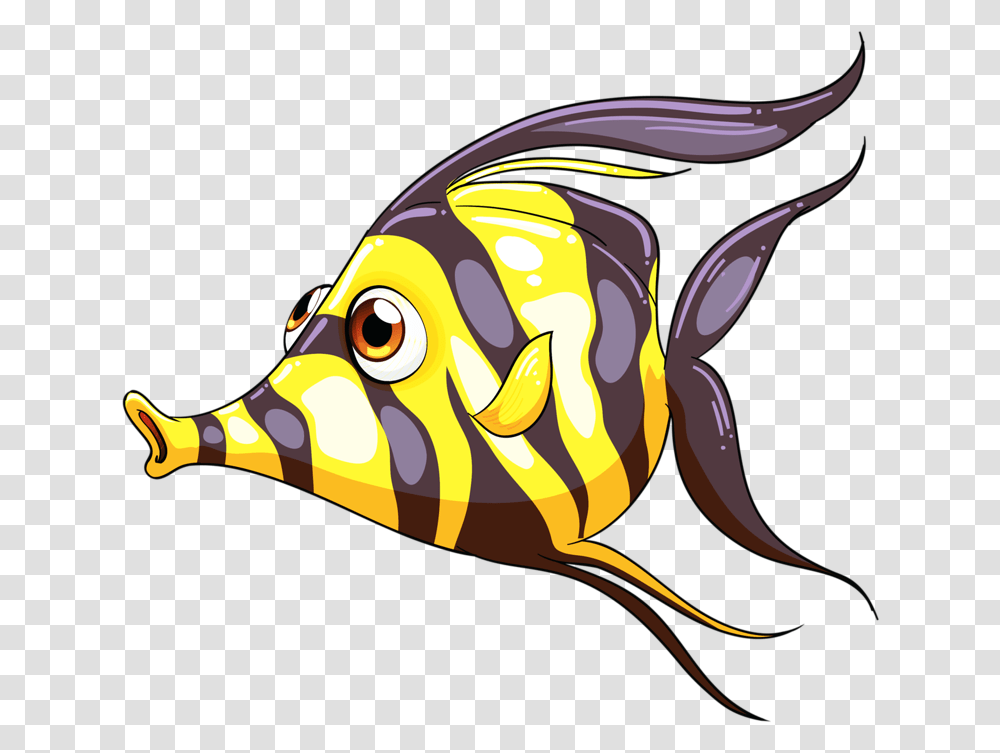 Colored Fish Cartoon, Animal, Amphiprion, Sea Life, Angelfish Transparent Png