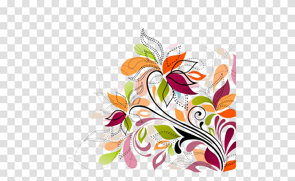 Colored Floral Background Image Flower Colour Full, Floral Design, Pattern Transparent Png