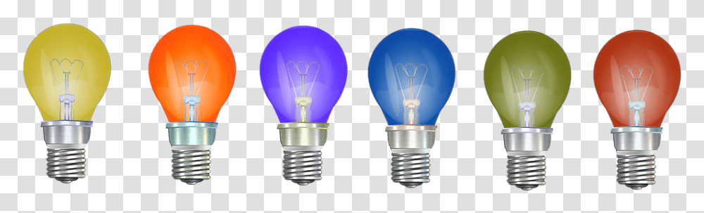Colored Light Bulbs, Lightbulb, Lamp Transparent Png