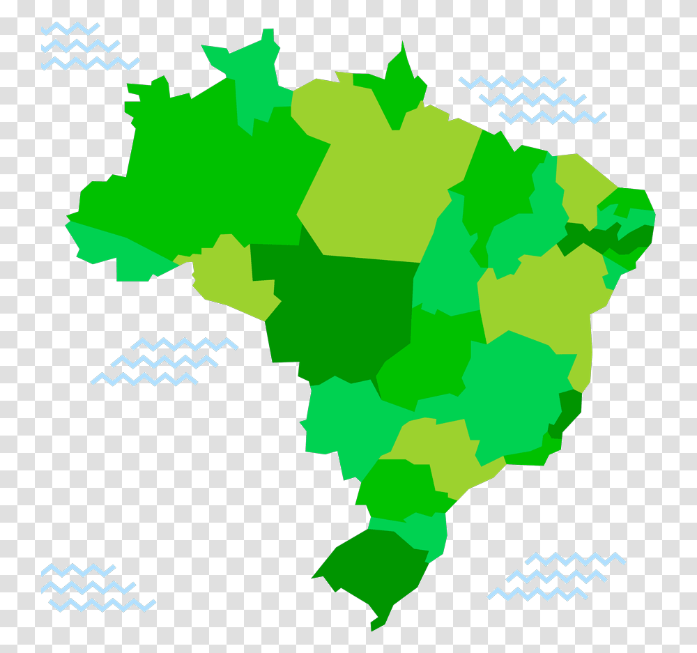 Colored Map Of Brazil, Diagram, Plot, Atlas, Poster Transparent Png