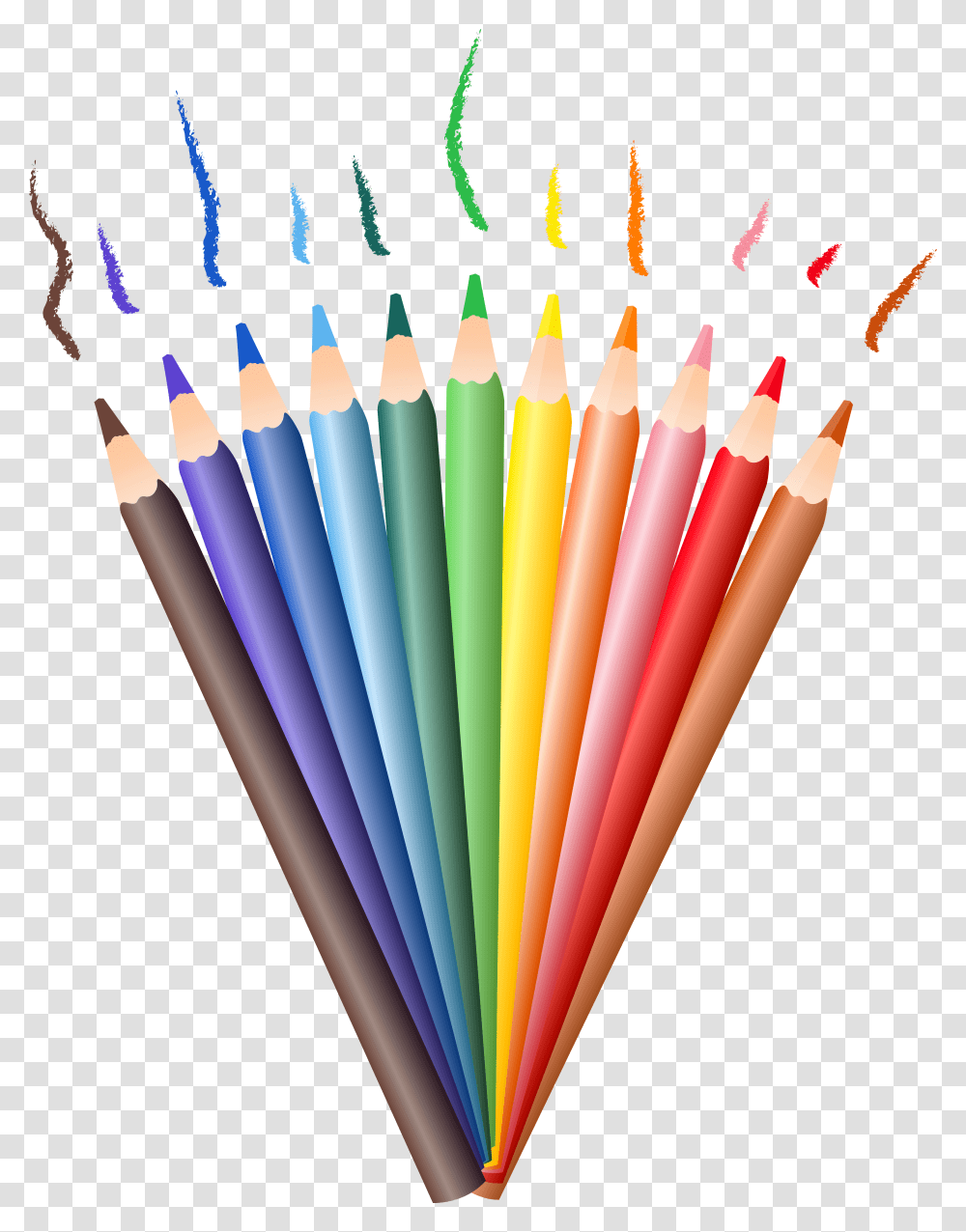 Colored Pencil Drawing Clip Art Colored Pencils Clipart Transparent Png