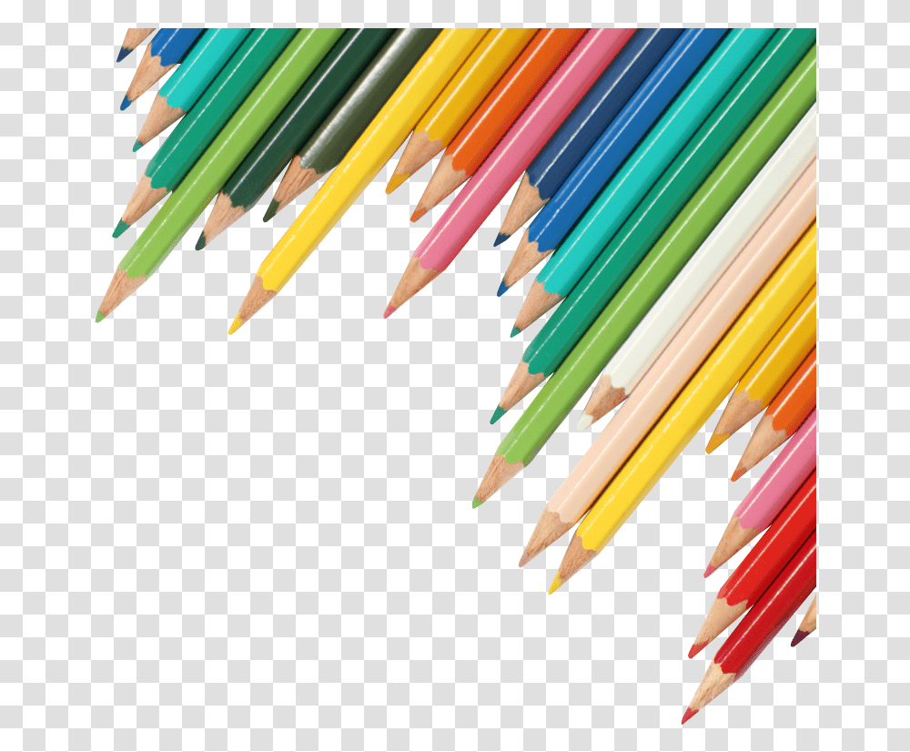 Colored Pencils Background Transparent Png