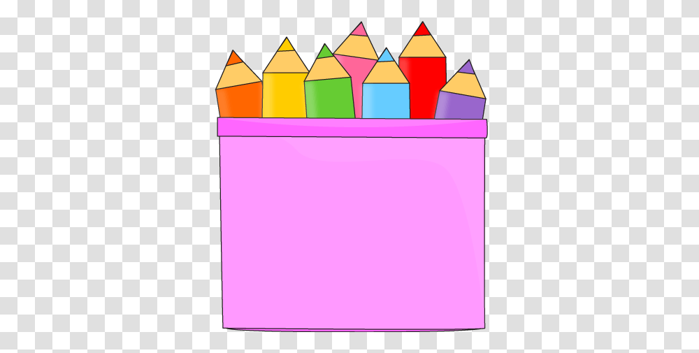 Colored Pencils In A Pencil Holder Clip Art, Crayon Transparent Png