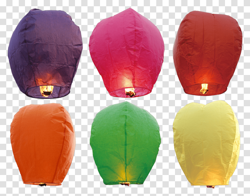 Colored Sky Lantern, Lamp, Lampshade Transparent Png
