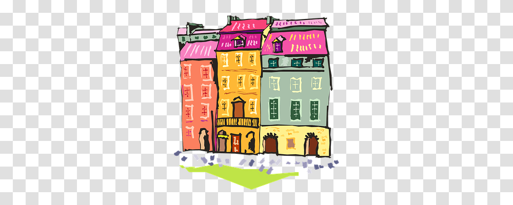 Colorful Architecture, Mansion, House, Housing Transparent Png