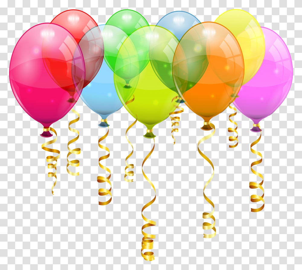 Colorful 5 Balloons Bunch Imagens De Baloes De Aniversario Transparent Png