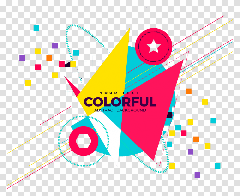 Colorful Abstract Background Design Abstract Vector Background, Pac Man Transparent Png