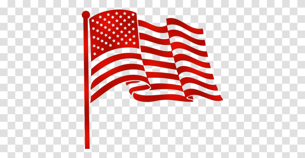 Colorful American Flag Waving, Rug Transparent Png
