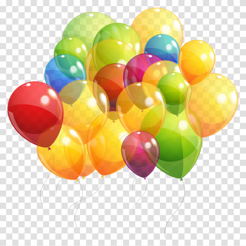 Colorful Balloons Bunch Clipart Image Bunch Of Balloons Transparent Png