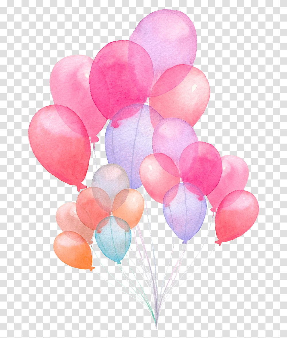 Colorful Balloons Picture Watercolor Balloons Transparent Png