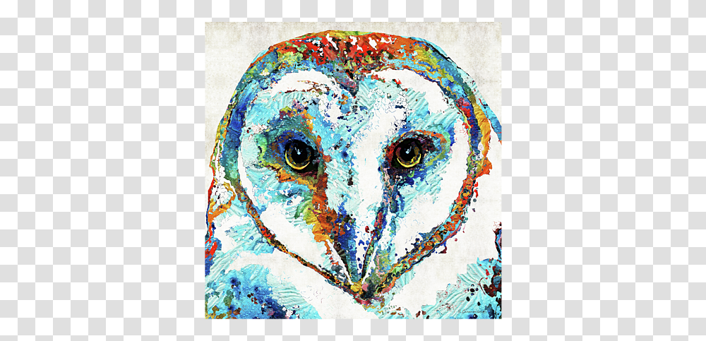 Colorful Barn Owl Art Sharon Cummings, Modern Art, Collage, Poster, Advertisement Transparent Png