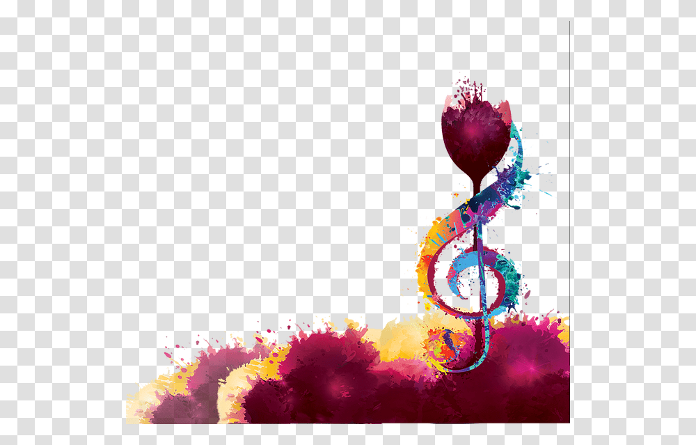 Colorful Border And Music Note Colorful Music Note Border, Floral Design, Pattern Transparent Png