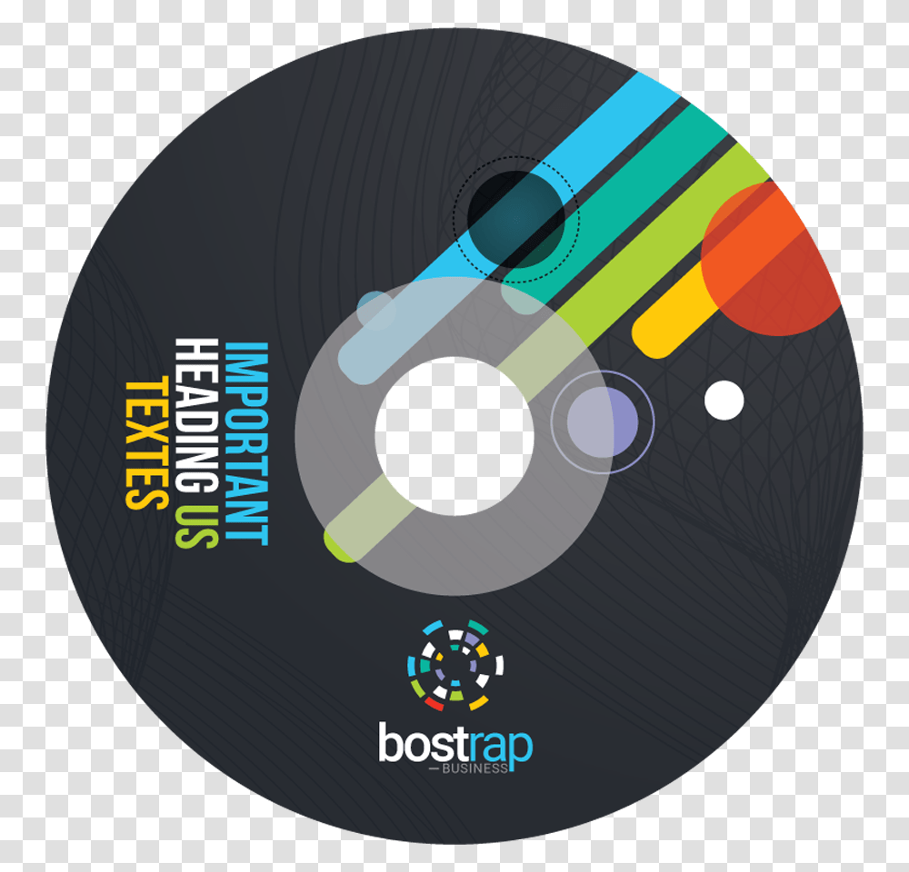 Colorful Cd Sleeve And Sticker Template Circle, Disk, Dvd, Tape, Baseball Cap Transparent Png