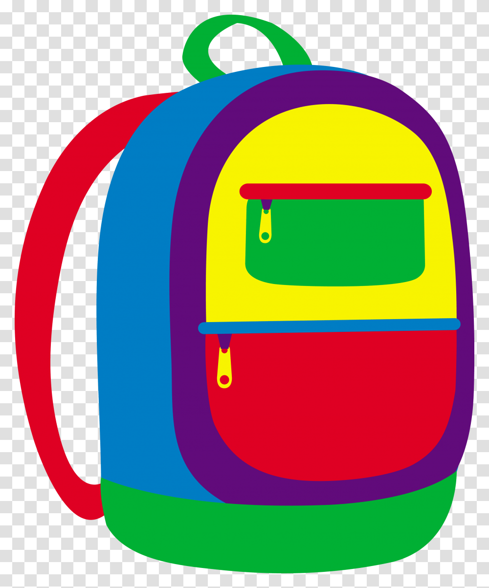 Colorful Childrens School Backpack, Bag, Bowl Transparent Png