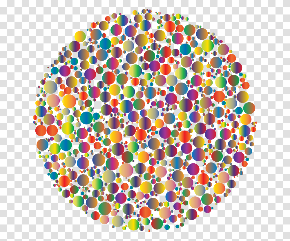Colorful Circle Fractal, Pattern, Ornament Transparent Png