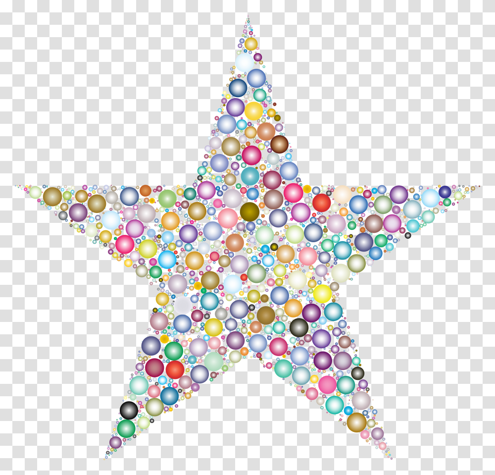 Colorful Circles Star 3 Clip Arts Portable Network Graphics, Star Symbol Transparent Png