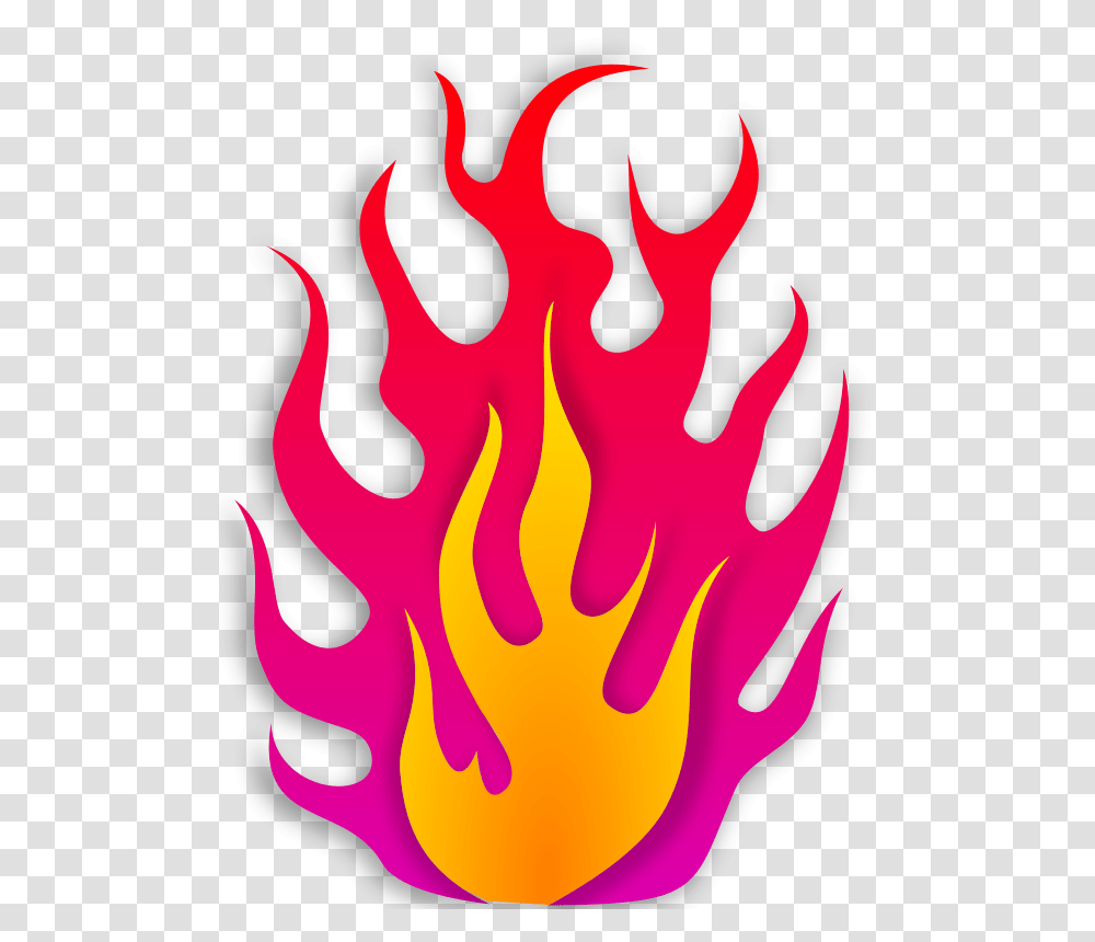 Colorful Clipart Fire, Flame, Bonfire Transparent Png