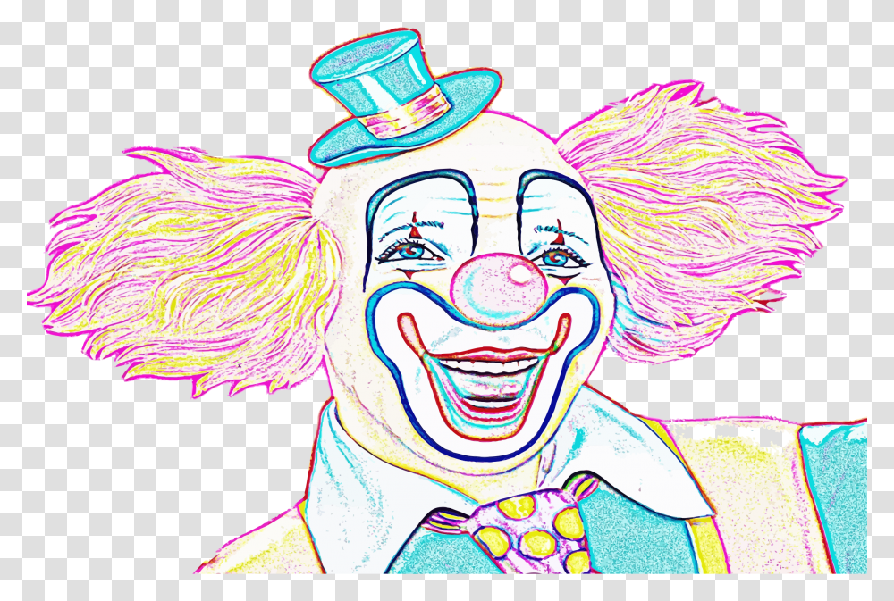 Colorful Clown Sketch Clip Arts Clown Sketch, Person, Drawing, Doodle, Face Transparent Png