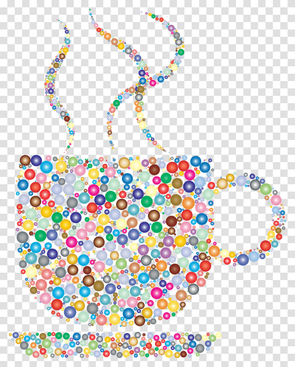 Colorful Coffee Cup With Coffee, Accessories, Accessory, Purse, Handbag Transparent Png