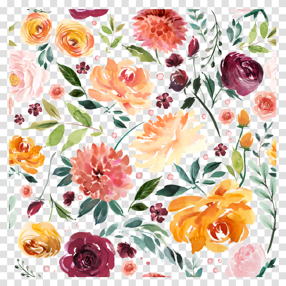 Colorful Color Flowers Flower Collage Pattern, Floral Design, Plant Transparent Png