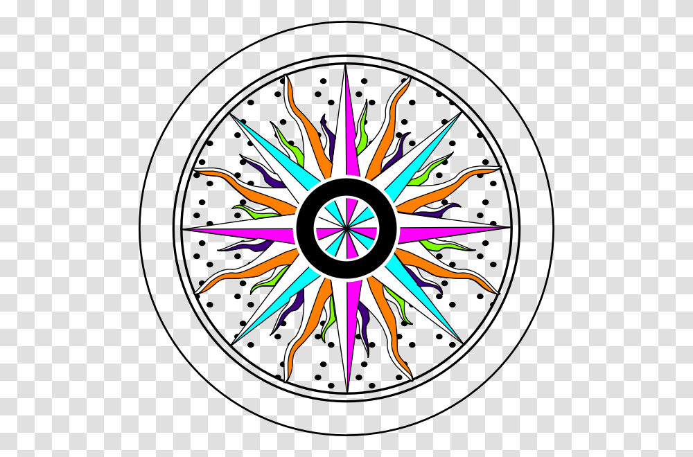 Colorful Compass Rose Clip Arts For Web, Bird, Animal Transparent Png