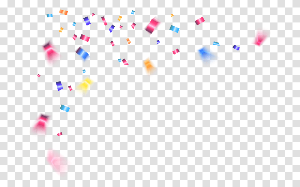 Colorful Confetti Background Free, Paper Transparent Png