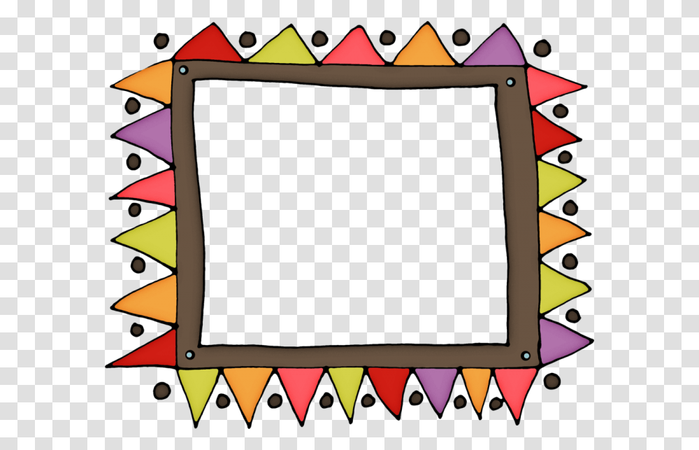 Colorful Doodle Border, Monitor, Screen, Electronics, Display Transparent Png