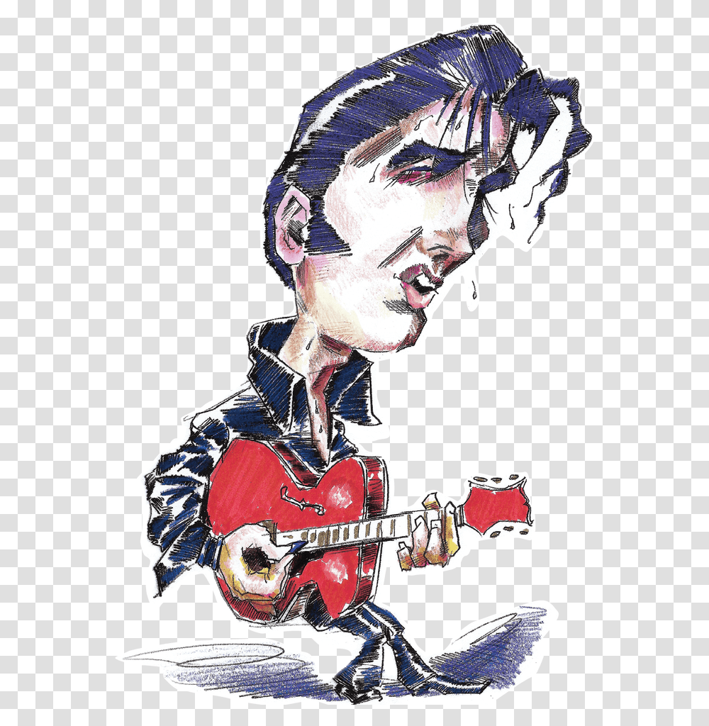 Colorful Elvis 4 Illustration, Guitar, Leisure Activities, Musical Instrument, Person Transparent Png