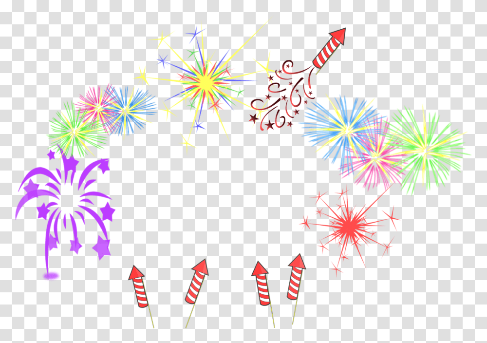 Colorful Fireworks Frame Image Crackers, Nature, Outdoors, Night, Diwali Transparent Png