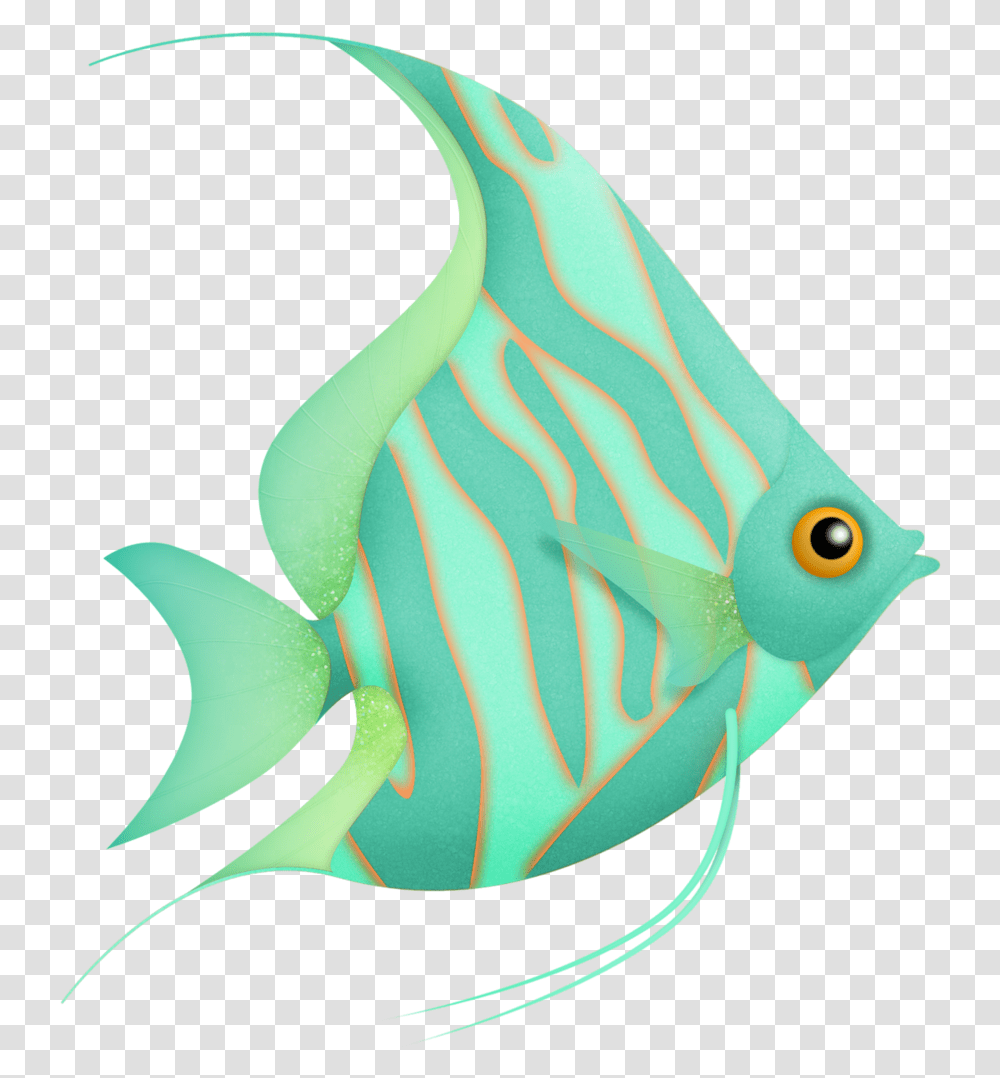 Colorful Fish Clipart, Angelfish, Sea Life, Animal, Bird Transparent Png