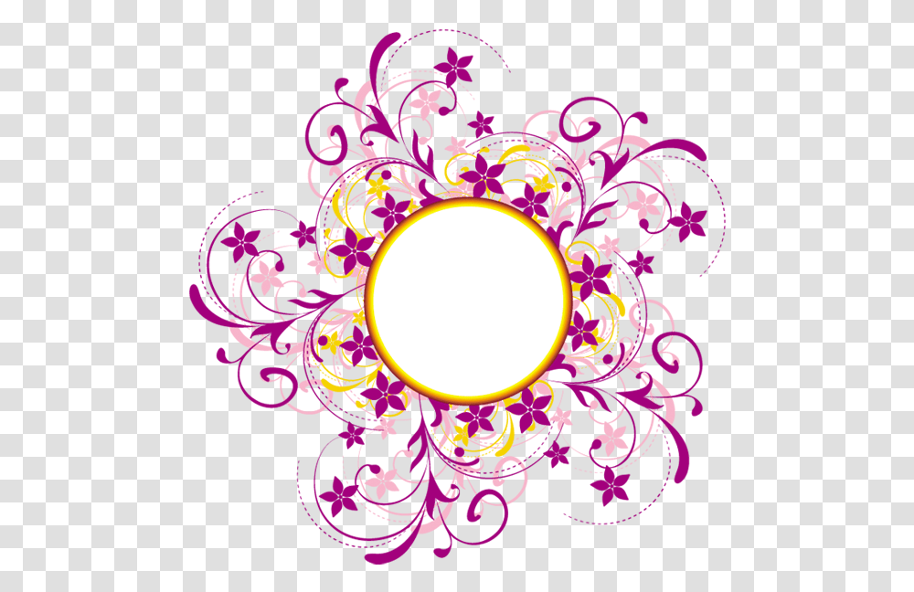 Colorful Floral Designs Swirl And Circle Designs, Pattern Transparent Png