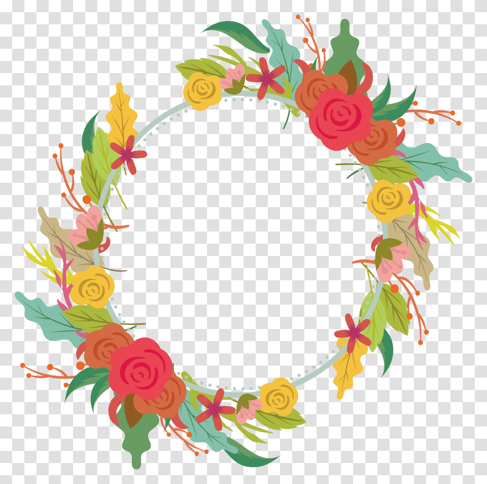 Colorful Flower Beautiful Circle Design, Floral Design, Pattern Transparent Png