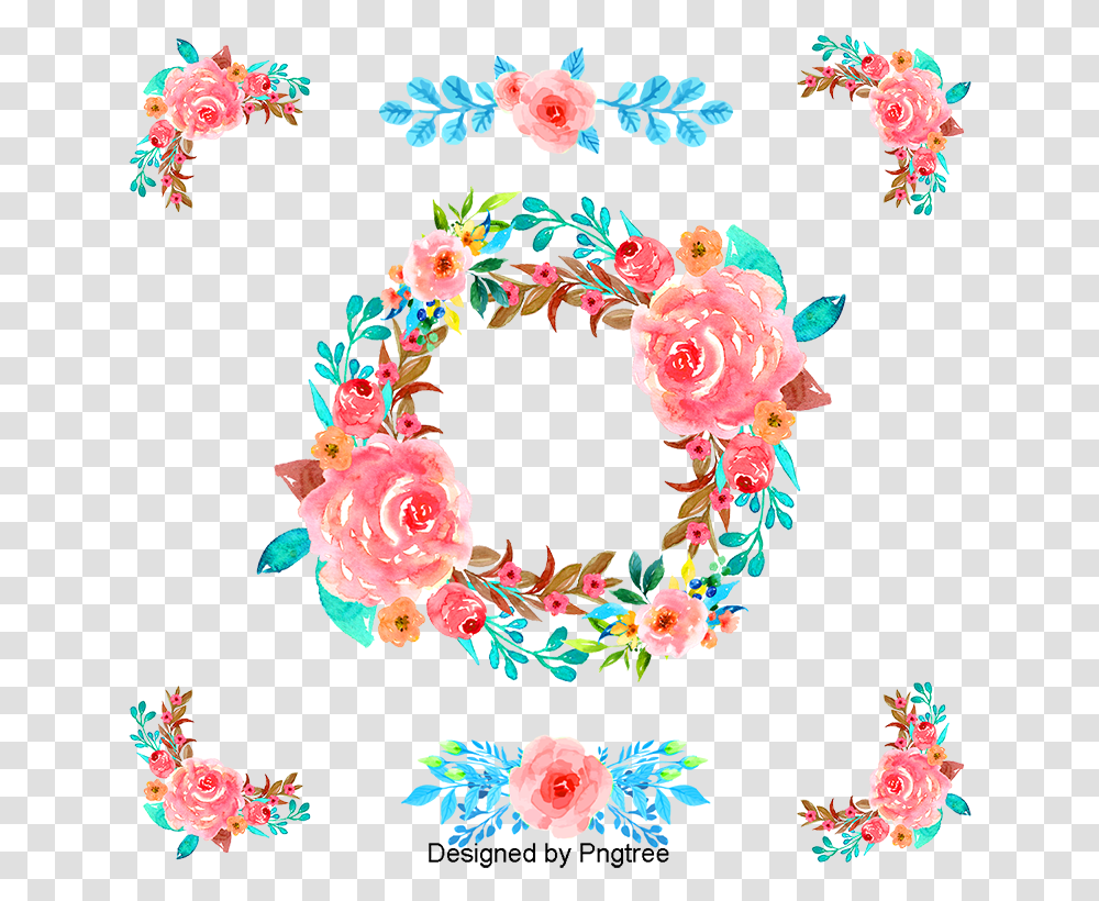 Colorful Flower Plant Watercolor, Floral Design, Pattern Transparent Png