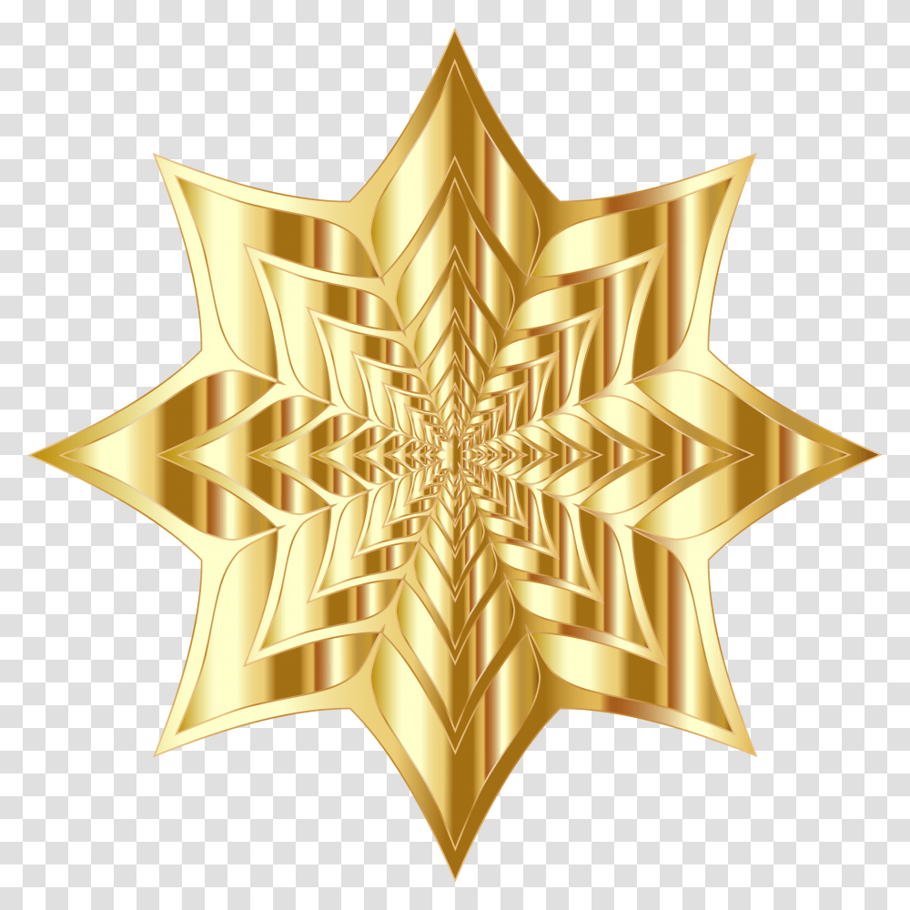 Colorful Flower Silhouette 6 Clip Arts Emblem, Gold, Star Symbol, Gold Medal Transparent Png