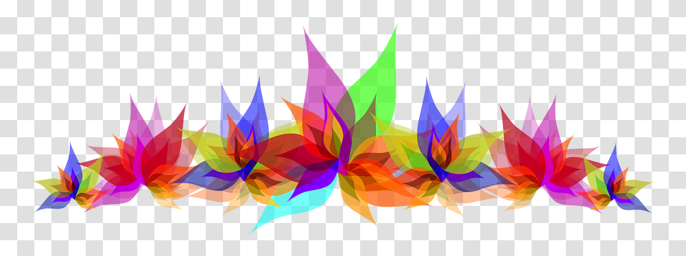 Colorful Flowers 2 Image Vector Background Hd, Graphics, Art, Pattern, Fractal Transparent Png