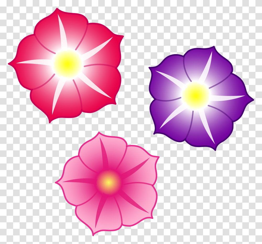 Colorful Flowers File Flower Cartoon, Petal, Plant, Blossom, Purple Transparent Png