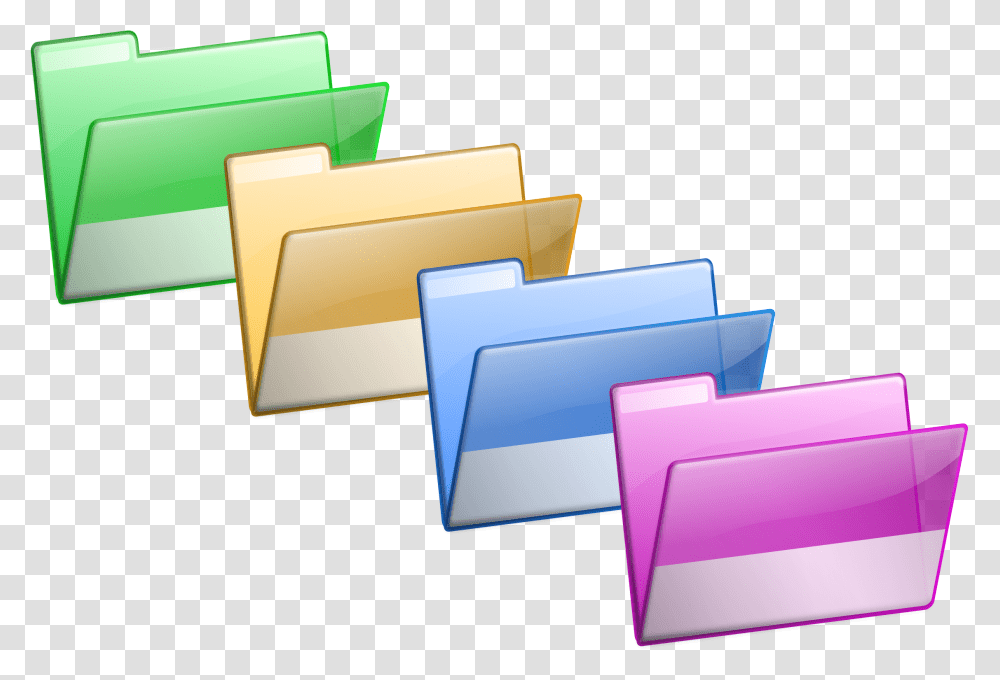 Colorful Folder Folders, File Binder, File Folder Transparent Png