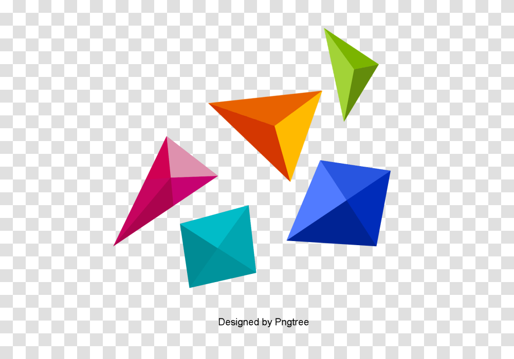 Colorful Geometric Shape Pattern Bright Colors Geometry Shapes, Triangle, Paper Transparent Png