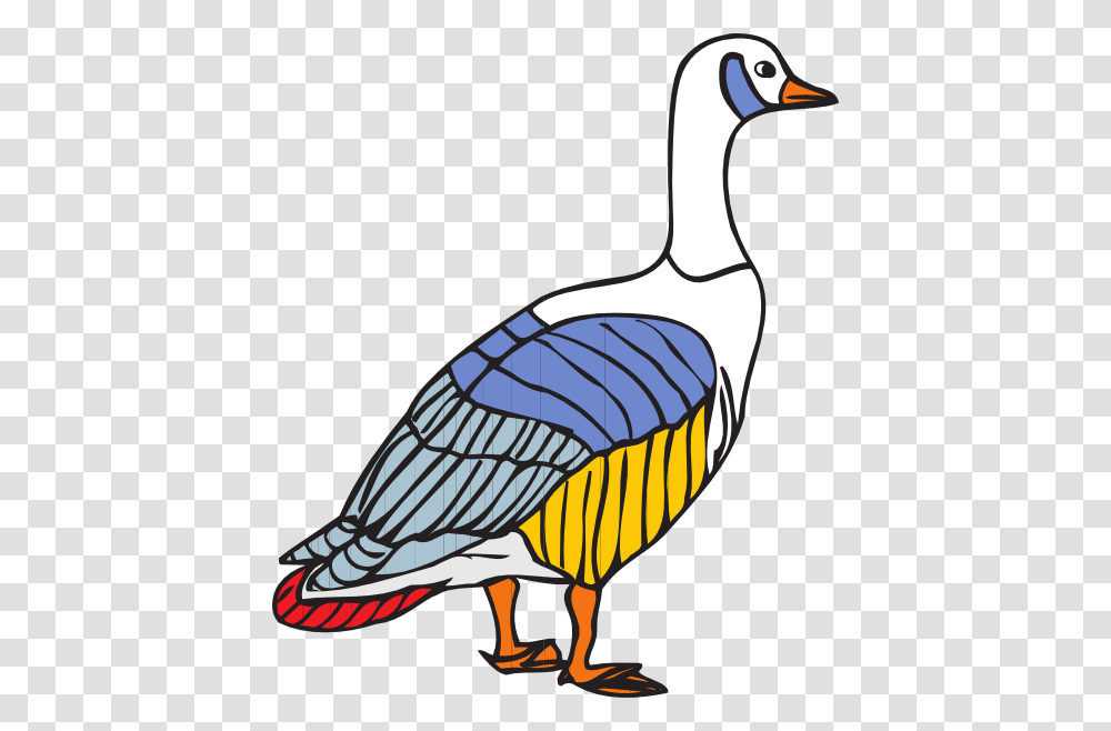 Colorful Goose Clip Art For Web, Animal, Bird, Duck, Waterfowl Transparent Png